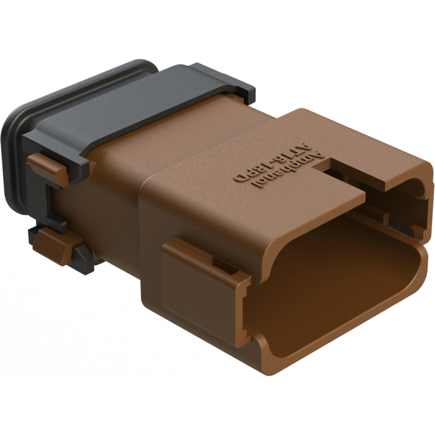 Amphenol-AT16-18PD-EKSR02 Custodia filo connettore dedicato Conn Housing PL 18 POS Crimp ST Cable Mount Brown