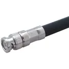 HUBER+SUHNER-11_BNC-50-7-7/133_NE Connector RF Conn BNC 0Hz to 4GHz 50Ohm Crimp ST Cable Mount PL Gold Over Nickel Single