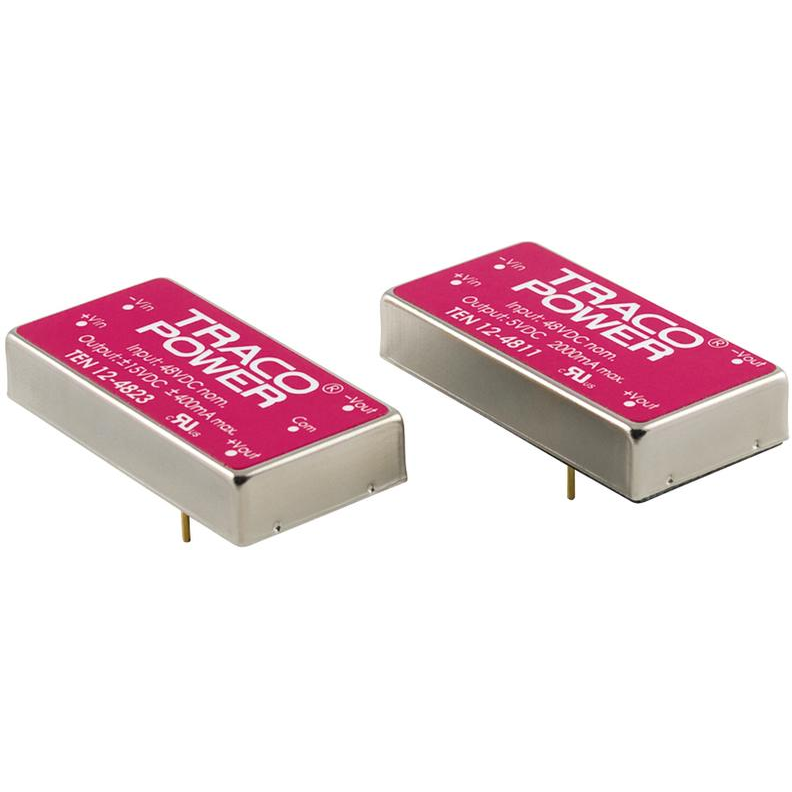 TRACO Electronic AG-TEN 12-2423 Convertidor de CC a CC y módulo del regulador de conmutación Module DC-DC 24VIN 2-OUT -15V/15V -0.4A/0.4A 12W 5-Pin
