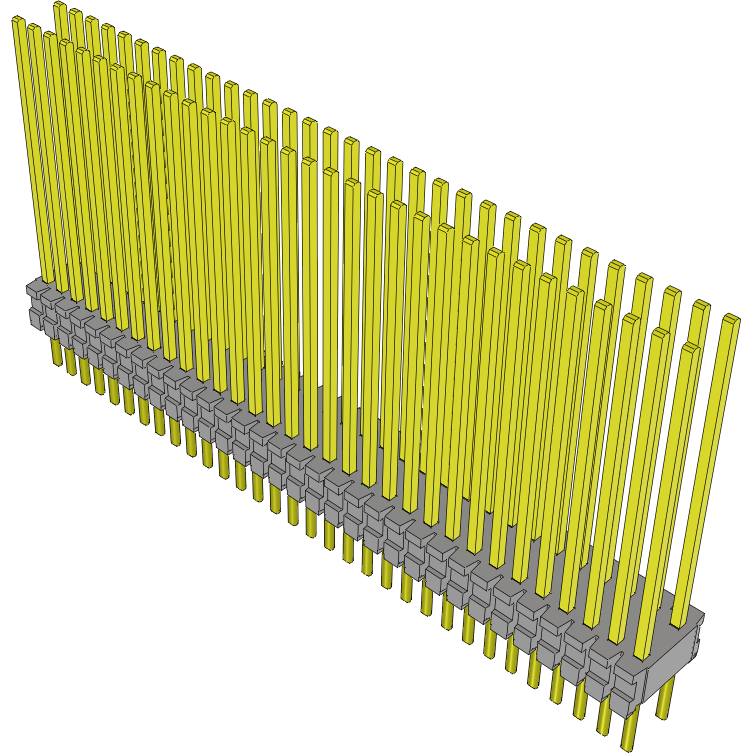 Samtec-TMS-132-60-G-D Embases de raccordement et réceptacles PCB Conn Unshrouded Header HDR 64 POS 1.27mm Solder ST Top Entry Thru-Hole Tube