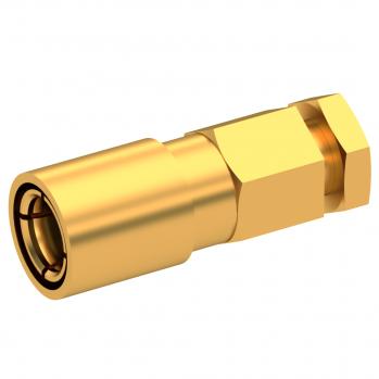 Radiall-2002-1551-003 RF-Steckverbinder Conn SMB 0Hz to 4GHz 50Ohm Clamp ST Cable Mount PL Gold