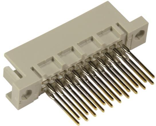 HARTING-09751206974 背板连接器 Conn DIN 41612 M 20 POS 2.54mm Press Fit ST Thru-Hole