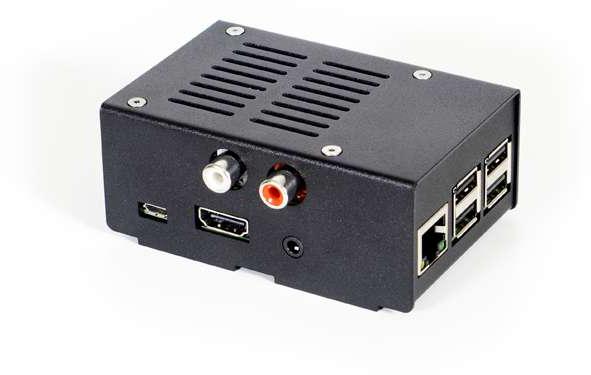 HiFiBerry LLC-4260439550187 Cajas, compartimentos y anaqueles Steel Case black