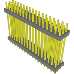 Conn Board Stacker HDR 51 POS 2.54mm Solder ST Top Entry Thru-Hole Bulk