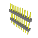 Conn Board Stacker HDR 10 POS 2.54mm Solder ST Thru-Hole Bulk