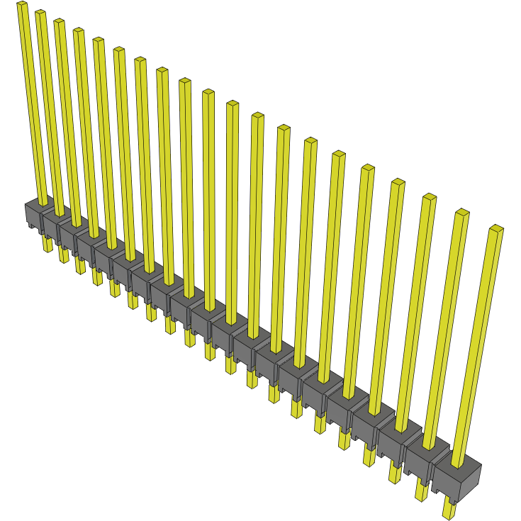 Samtec-MTSW-120-12-G-S-815 Steckverbinderleisten und Leiterplattenbuchsen Conn Unshrouded Header HDR 20 POS 2.54mm Solder ST Thru-Hole Bulk