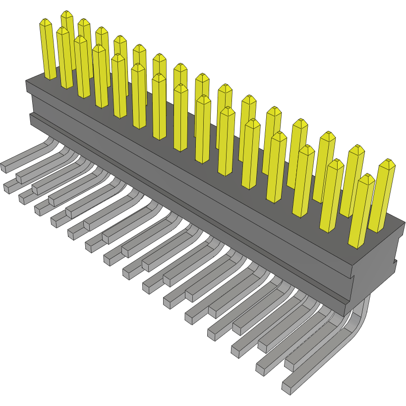 Samtec-FTSH-115-01-F-D-RA Steckverbinderleisten und Leiterplattenbuchsen Conn Unshrouded Header HDR 30 POS 1.27mm Solder RA Side Entry Thru-Hole Tube