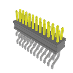 Conn Unshrouded Header HDR 24 POS 1.27mm Solder RA Side Entry SMD TIGER CLAW™ Tube