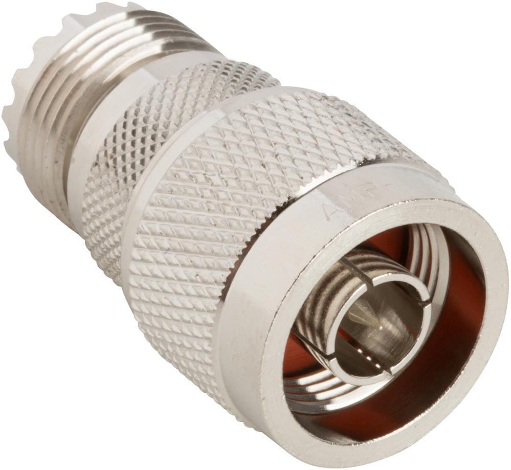 Amphenol RF-000-4400 RF-Steckverbinder Conn Type N-UHF Adapter 0Hz to 0.3GHz 50Ohm ST PL/RCP Silver