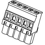 Conn Eurostyle Block F 8 POS 5.08mm Screw ST Cable Mount 18A/Contact Eurostyle™
