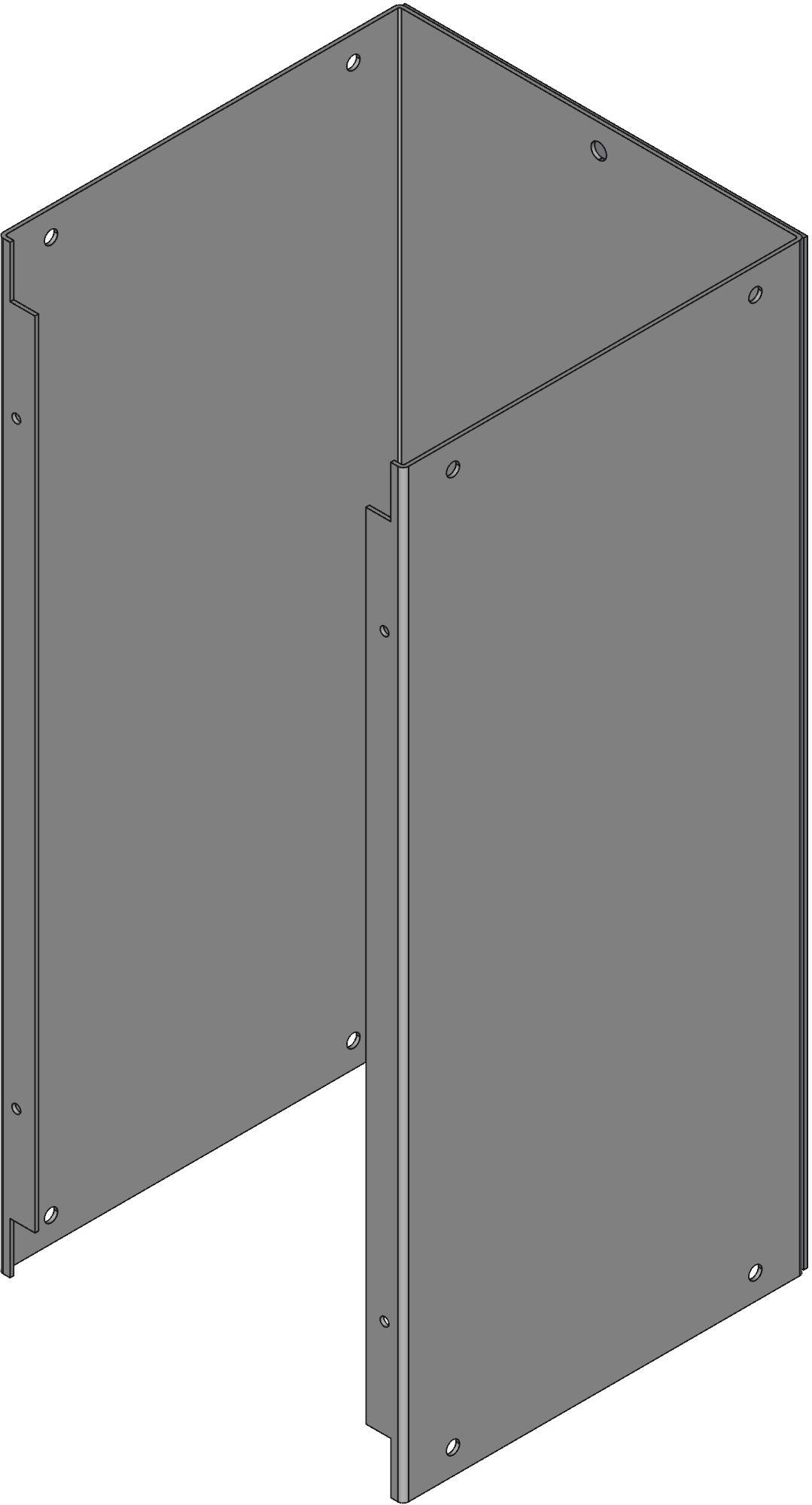 Hammond Manufacturing-CWSC818NK Verdrahtungskanäle Wiring Ducts Straight Section Square with Cover Screw Steel Gray