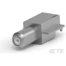 TE Connectivity-5415322-2 Conector RF Conn Type F 0Hz to 1GHz 75Ohm Solder RA Edge Mount RCP Tin Over Nickel Reel