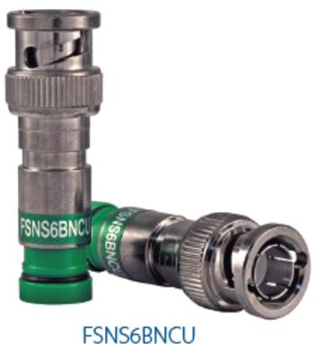 Belden-FSNS6BNCU-25 Connettore RF Conn BNC 75Ohm ST Cable Mount PL Gold Pack