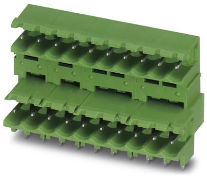 PHOENIX CONTACT-1846881 Embases de raccordement et réceptacles PCB Conn Shrouded Header (2/2 Sides) HDR 18 POS 5mm Solder RA Thru-Hole