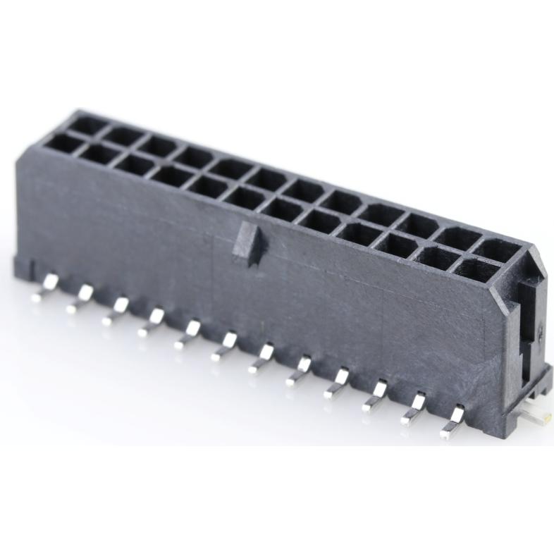 Molex-43045-2419 Steckverbinderleisten und Leiterplattenbuchsen Conn Wire to Board HDR 24Power POS 3mm Solder ST Top Entry SMD Micro-Fit 3.0 T/R