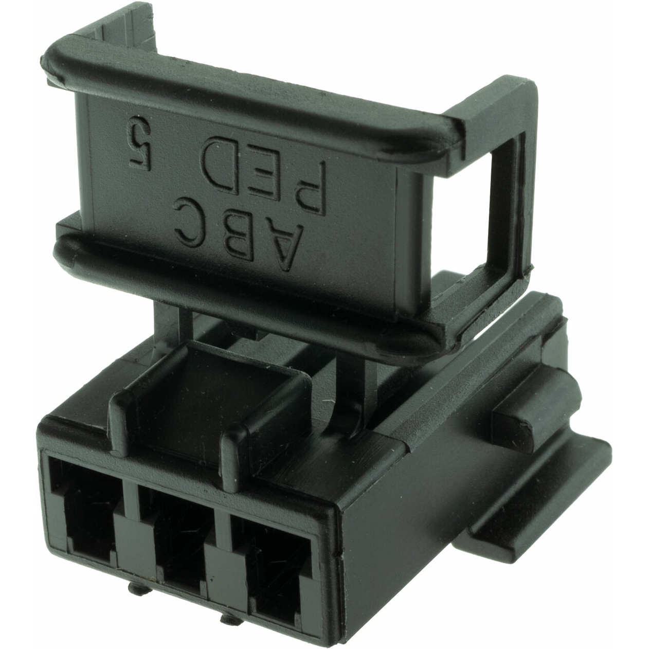 Delphi-12020397 Einzeladersteckverbinder, Gehäuse Conn Housing F 3 POS Crimp ST Cable Mount Black