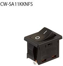 NKK Switches-CW-SA11KKNFS Wippschalter Switch Rocker ON OFF SPST Solder Curved Rocker 6A 250VAC
