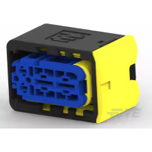 TE Connectivity-4-2208157-1 Custodia filo connettore dedicato Conn Housing RCP 4 POS 10mm/7.5mm Crimp ST Cable Mount Black Box