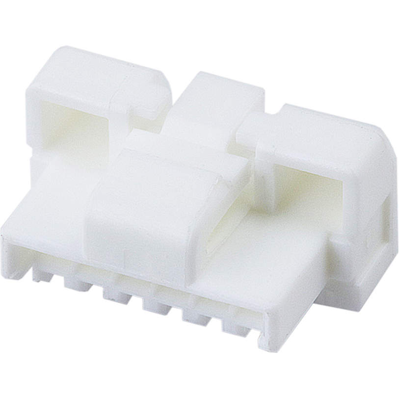 Molex-5023800600 Carcaza de cables discretos de conector Conn Housing PL 6 POS 1.25mm Crimp ST Cable Mount White CLIK-Mate™ Bag