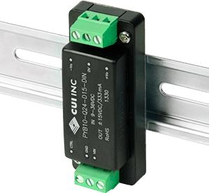 CUI Inc-PYB10-Q48-S12-DIN Convertitore da DC a DC e modulo di regolazione della commutazione Module DC-DC 48VIN 1-OUT 12V 0.833A 10W 6-Pin
