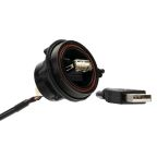 Bulgin Limited-PX0844/A/0M50/A Cable Assembly USB Cable Assembly USB 0.5m USB Type A to USB Type A 4 to 4 POS F-M 28AWG