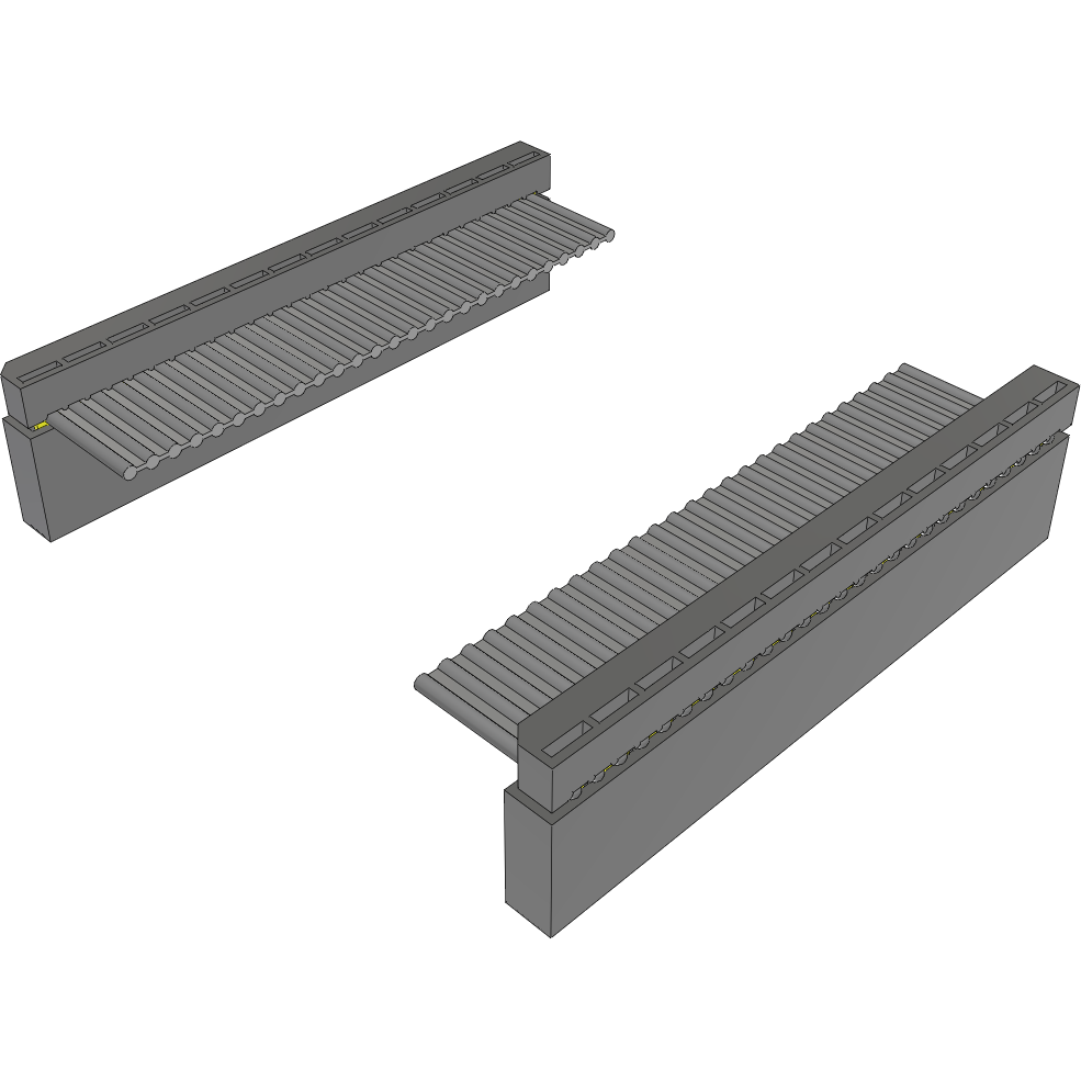 Samtec-IDSS-14-D-11.00-G Flachband Kabelbaugruppen Cable Assembly 0.279m 28AWG 2.54mm 14 to 14 POS IDC Connector to IDC Connector F-F Bulk