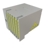 Conn Backplane RCP 144 POS 2mm Press Fit RA Thru-Hole Tray