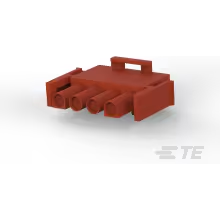 TE Connectivity-1-480702-1 Carcaza de cables discretos de conector Conn Housing PL 4 POS 6.35mm Crimp ST Cable Mount Brown Package