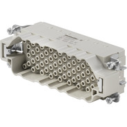 Weidmuller-2729580000 Steckverbinder, rechteckig HDC Insert, Male, 500 V, 16 A, Number Of poles 64, Crimp Connection, Size 8