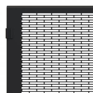 Hammond Manufacturing-HWCVD2412UBK null Vented Door, Steel, Black