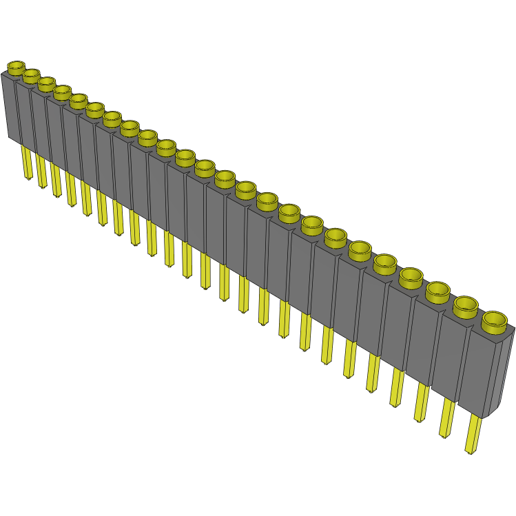Samtec-ESS-124-T-06 连接器插头及 PCB 插座 Conn Socket Strip SKT 24 POS 2.54mm Solder ST Top Entry Thru-Hole Bulk