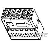 TE Connectivity-1394048-1 Connector Discrete Wire Housing Conn Housing PL 12 POS 2.54mm Crimp ST Cable Mount Black Box
