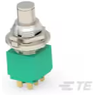 TE Connectivity-MPG206N Switch Push Button Switch Push Button ON OFF DPST Round Plunger 6A 250VAC Wire Lug Panel Mount Bulk
