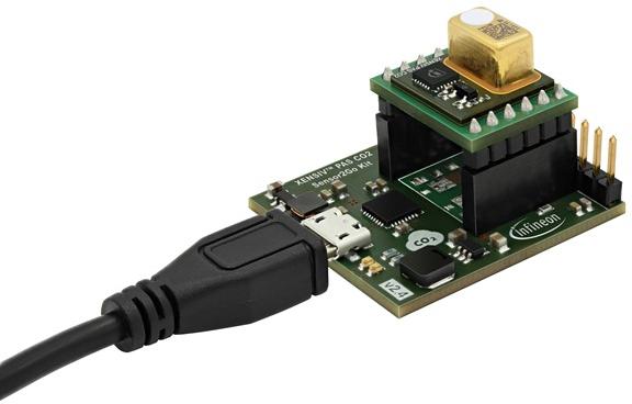 Infineon Technologies AG-EVALPASCO2SENSOR2GOTOBO1 Sensor Development Boards und Kits Infineon’s XENSIV™ PAS CO2 Sensor2Go Evaluation Kit - Measure what matters