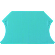 Weidmuller-1050080000 Steckverbinderzubehör Connector Accessories End Plate Straight Wemid Light Blue