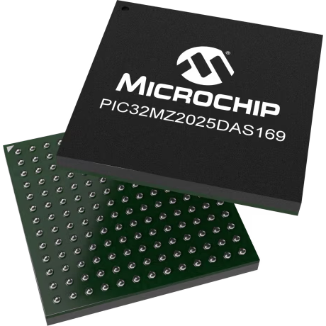 Microchip Technology-PIC32MZ2025DAS169-I/6J Secure Microcontrollers and TPM Secure MCU 32bit PIC32 PIC RISC 2MB Flash 1.8V/3.3V 169-Pin LFBGA Tray