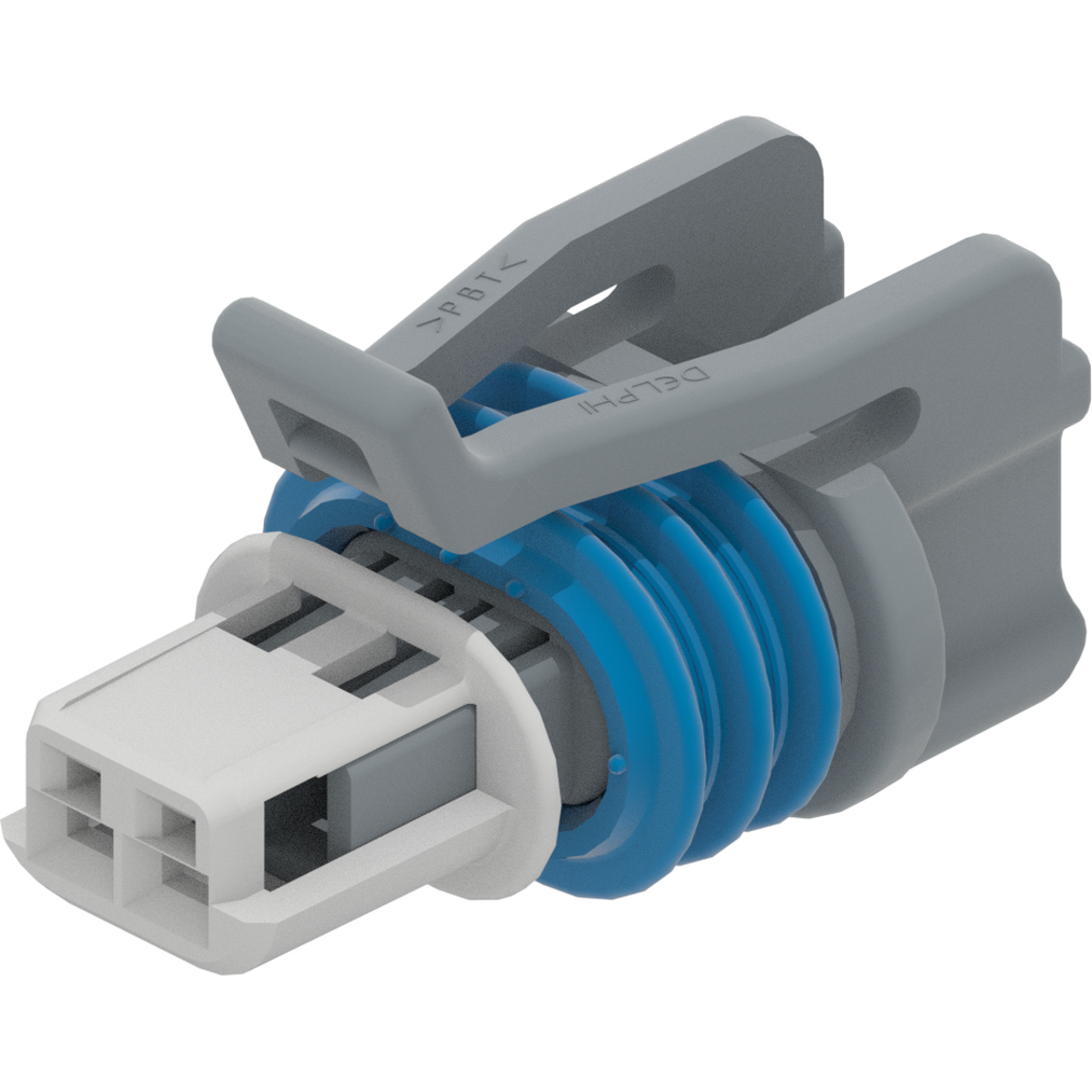 Delphi-15497504 Einzeladersteckverbinder, Gehäuse Conn Housing RCP 2 POS Crimp ST Cable Mount