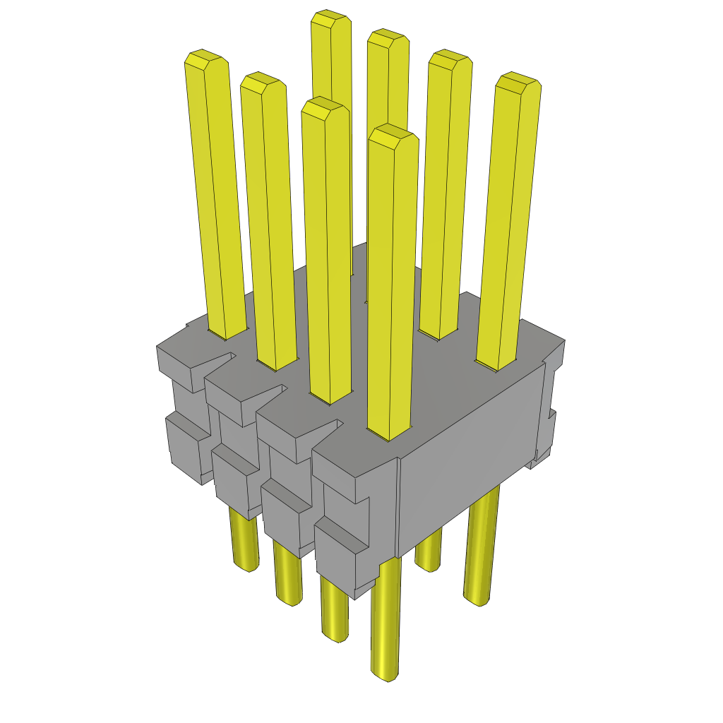 Samtec-TMS-104-51-T-D Connector Headers and PCB Receptacles Conn Unshrouded Header HDR 8 POS 1.27mm Solder ST Top Entry Thru-Hole Bulk