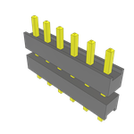 Conn Board Stacker HDR 6 POS 2.54mm Solder ST Thru-Hole Bulk