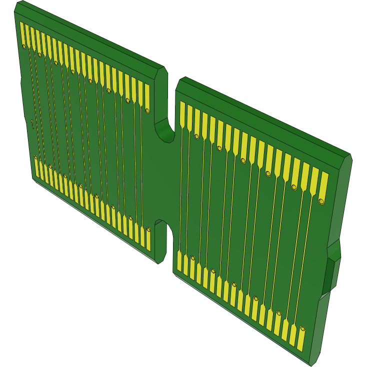 Samtec-HSC8-040-02-25-DP Tarjetas verticales High Speed Riser Card, Hard Gold Plated