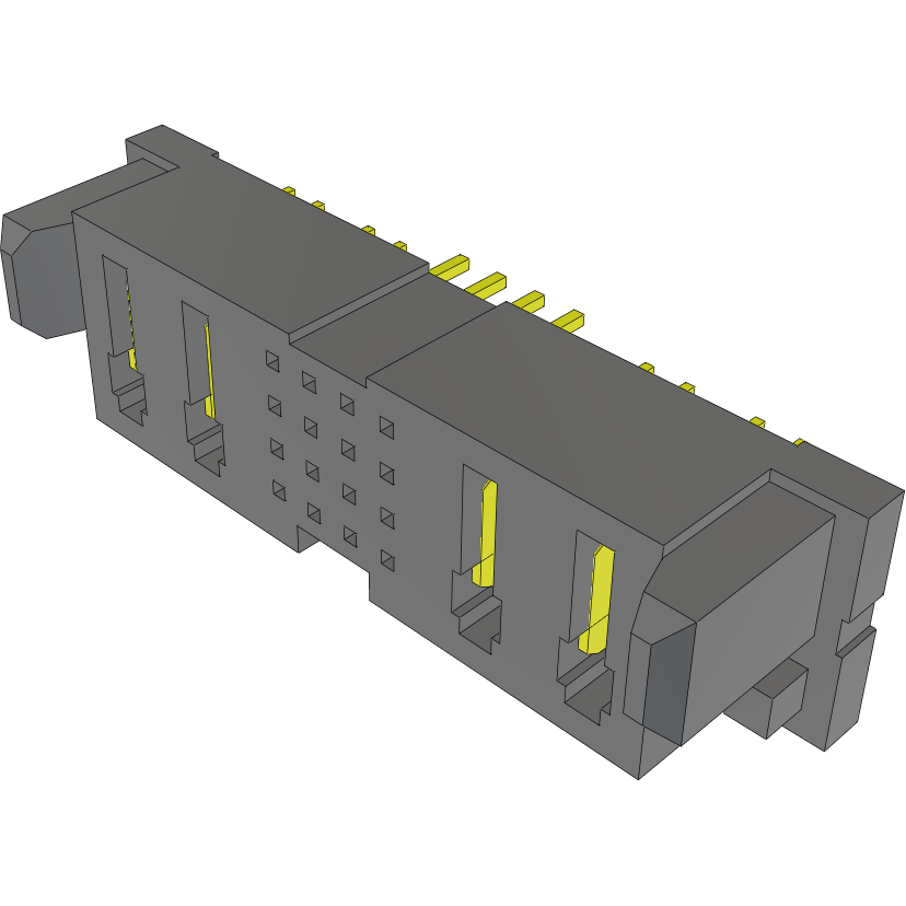 Samtec-MPSC-02-16-02-7.70-01-L-V-LC Connector Headers and PCB Receptacles Conn Socket Strip SKT 4Power/16Signal POS 1.88mm/2mm Solder ST Top Entry Thru-Hole PowerStrip™ Tray