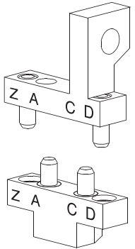 Schroff GmbH-CCKP01-AC-2 Steckverbinderzubehör Connector Accessories Conduction Cooled Keying Module Straight Aluminum Alloy/Austenitic Stainless Steel Gold VITA 1.6
