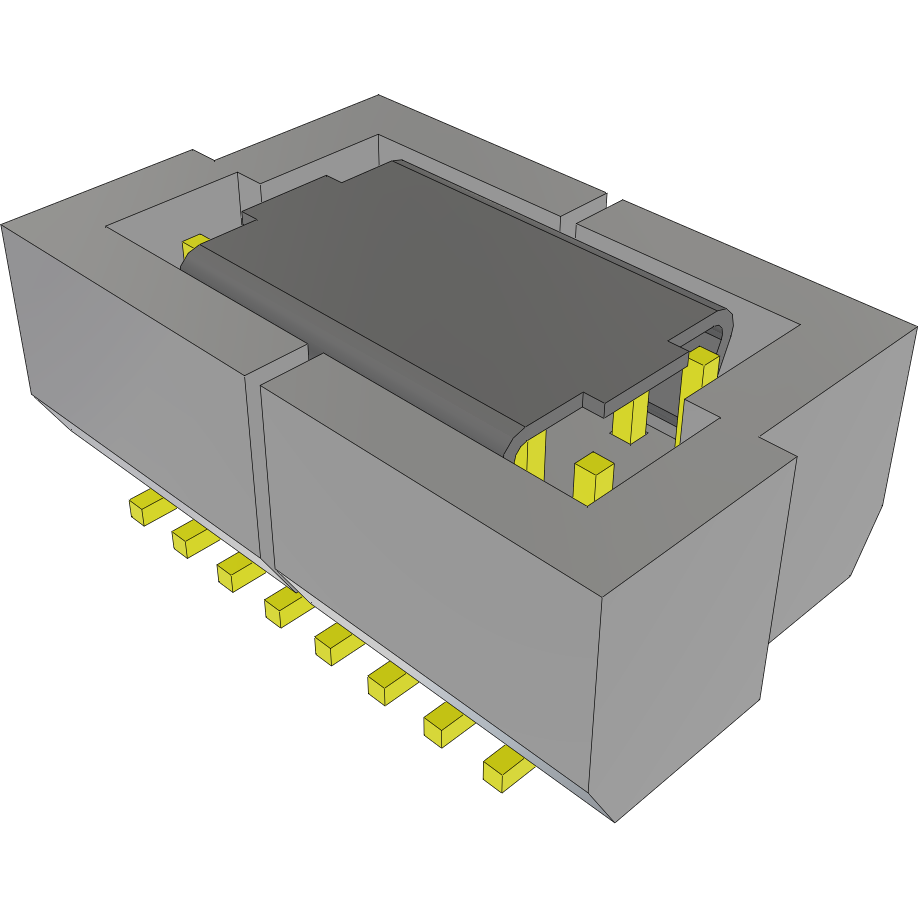 Samtec-BKT-115-02-L-V-S-P Cabezales del conector y receptáculos PCB Conn Shrouded Header HDR 15 POS 1mm Solder ST SMD TIGER CLAW™ Tube