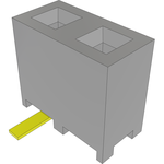 Conn Socket Strip SKT 2 POS 2mm Solder ST Top Entry SMD TIGER EYE™ Layer