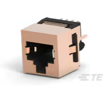 TE Connectivity-5557484-1 电话及电信连接器 Conn RJ-45 F 8 POS 1.27mm Solder ST Thru-Hole 8 Terminal 1 Port Cat 3 Package