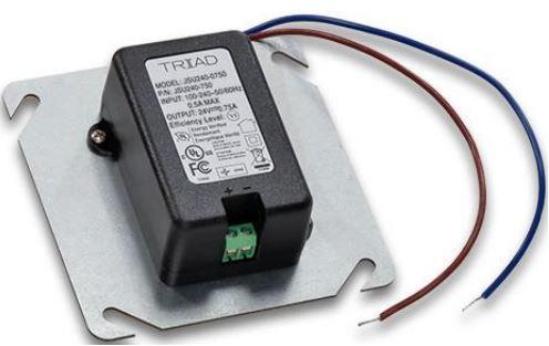 Triad Magnetics-JSU240-0750 外部插入适配器 Plug-In Adapter Single-OUT 24V 0.75A 2-Pin Box/Tube