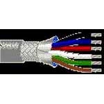 Belden-9946 060100 Kabel, Mehrleiter Shielded Multi-Conductor Cable Tape/Braid Semi Rigid Polyvinyl Chloride 10Conductors 22AWG 7.62mm 300VAC Chrome Polyvinyl Chloride 30.48m
