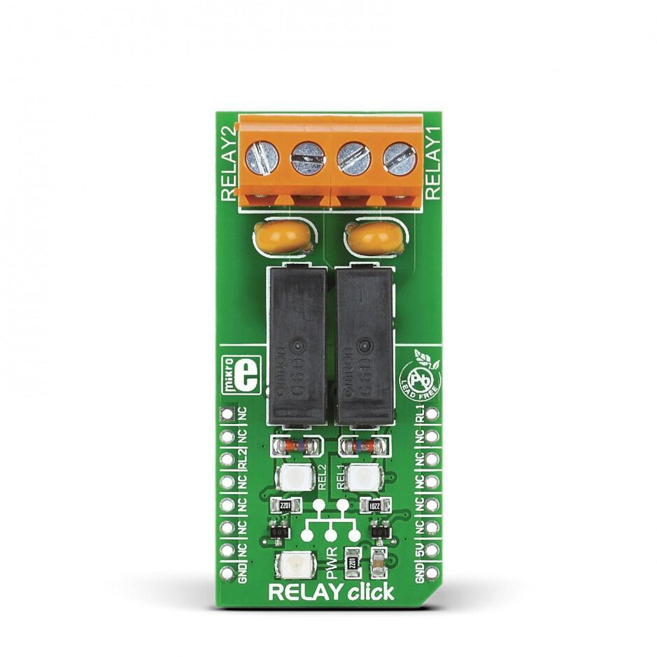MikroElektronika-MIKROE-1370 开发套件和工具 G6D1AASI-5DC Power Relay Click Board