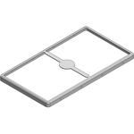 63.1 x 35.5 x 2.8mm Two-piece Drawn-Seamless RF Shield/EMI Shield FRAME (Nickel-Silver)