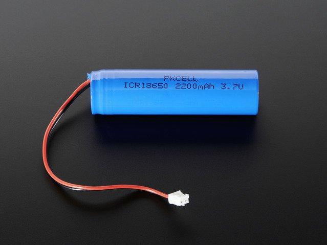 Adafruit Industries-1781 Batterie Lithium Battery Cylindrical 3.7V 2.2Ah Rechargeable